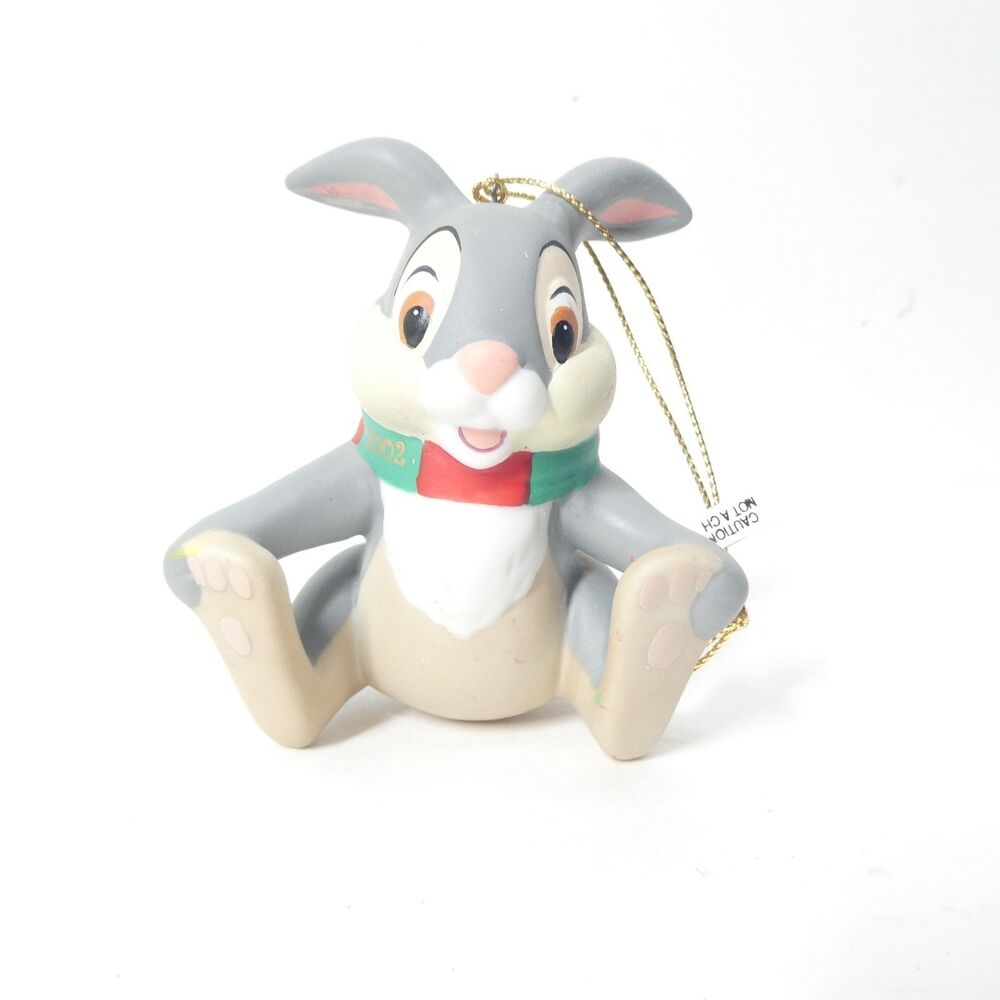 Thumper Porcelain Ornament Disney Bambi Bunny Grolier Vintage